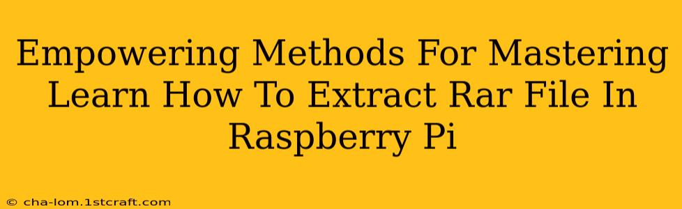 Empowering Methods For Mastering Learn How To Extract Rar File In Raspberry Pi