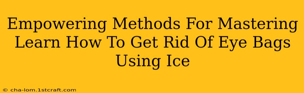 Empowering Methods For Mastering Learn How To Get Rid Of Eye Bags Using Ice