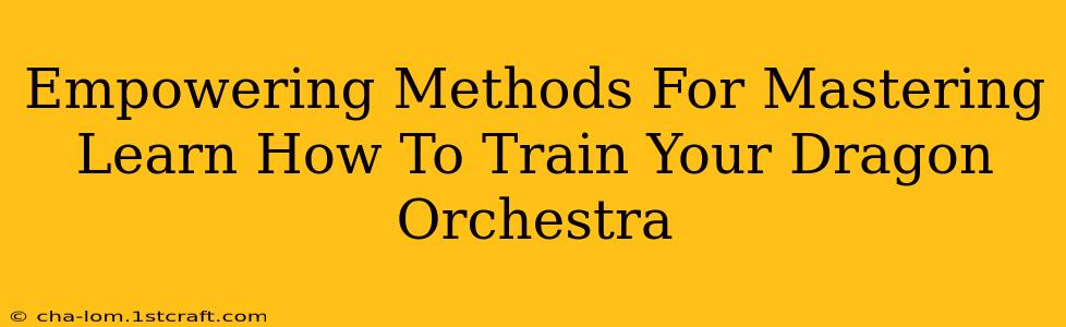 Empowering Methods For Mastering Learn How To Train Your Dragon Orchestra