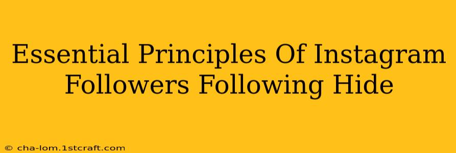 Essential Principles Of Instagram Followers Following Hide