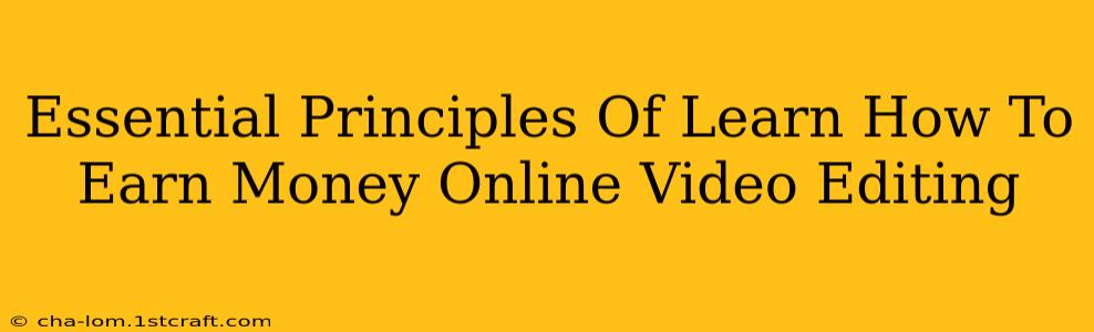 Essential Principles Of Learn How To Earn Money Online Video Editing