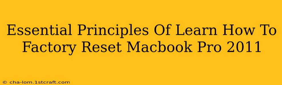 Essential Principles Of Learn How To Factory Reset Macbook Pro 2011