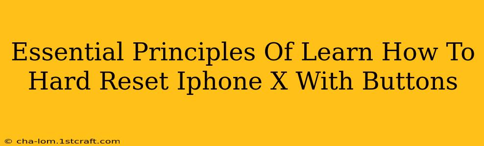 Essential Principles Of Learn How To Hard Reset Iphone X With Buttons