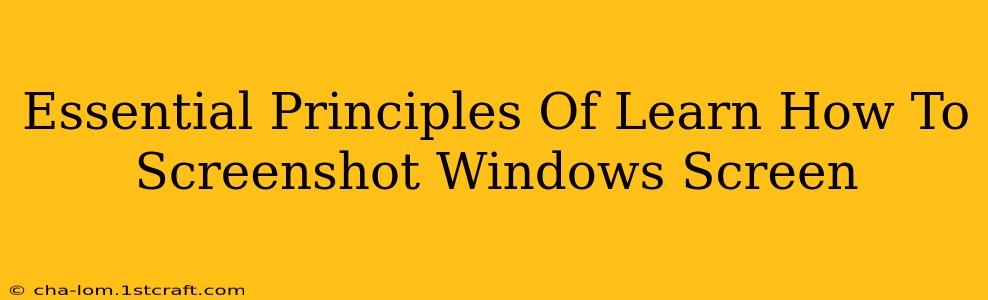 Essential Principles Of Learn How To Screenshot Windows Screen