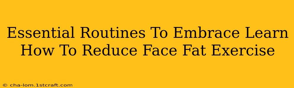 Essential Routines To Embrace Learn How To Reduce Face Fat Exercise