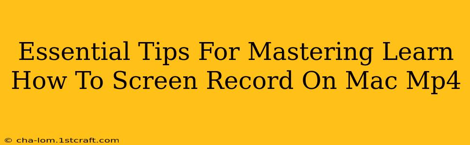 Essential Tips For Mastering Learn How To Screen Record On Mac Mp4