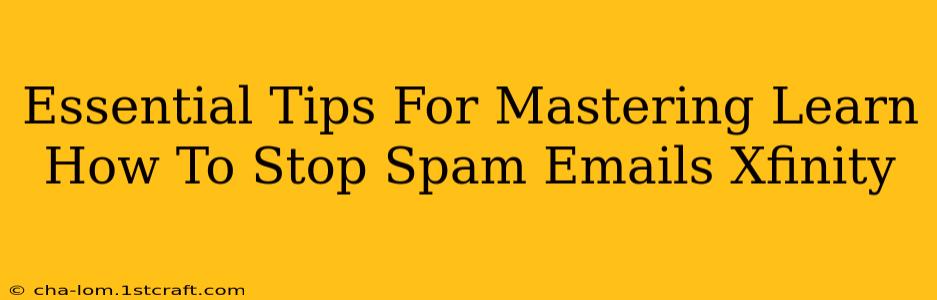 Essential Tips For Mastering Learn How To Stop Spam Emails Xfinity