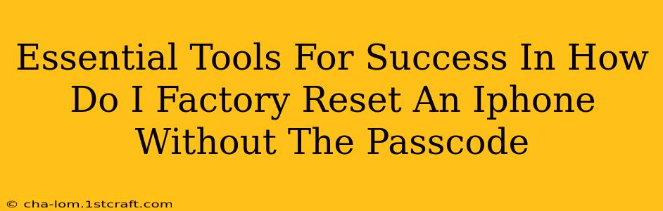 Essential Tools For Success In How Do I Factory Reset An Iphone Without The Passcode