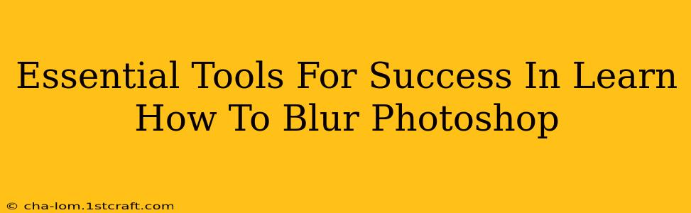 Essential Tools For Success In Learn How To Blur Photoshop