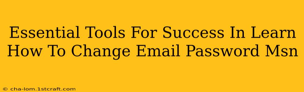 Essential Tools For Success In Learn How To Change Email Password Msn