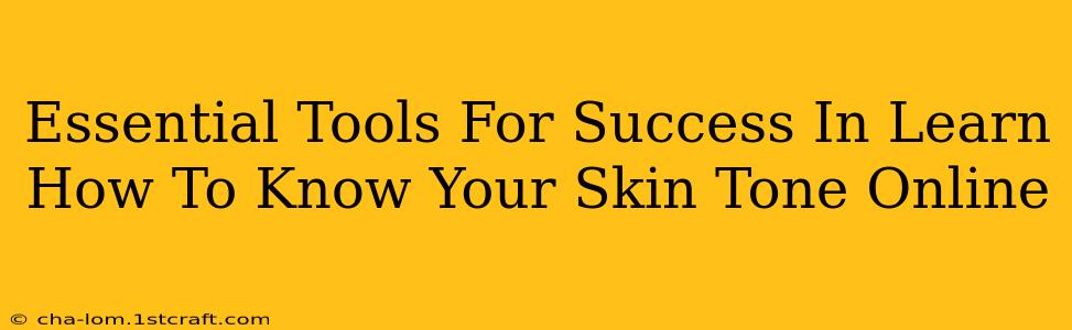 Essential Tools For Success In Learn How To Know Your Skin Tone Online