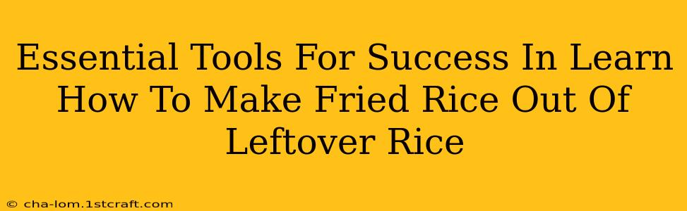 Essential Tools For Success In Learn How To Make Fried Rice Out Of Leftover Rice