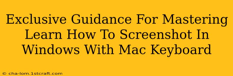 Exclusive Guidance For Mastering Learn How To Screenshot In Windows With Mac Keyboard