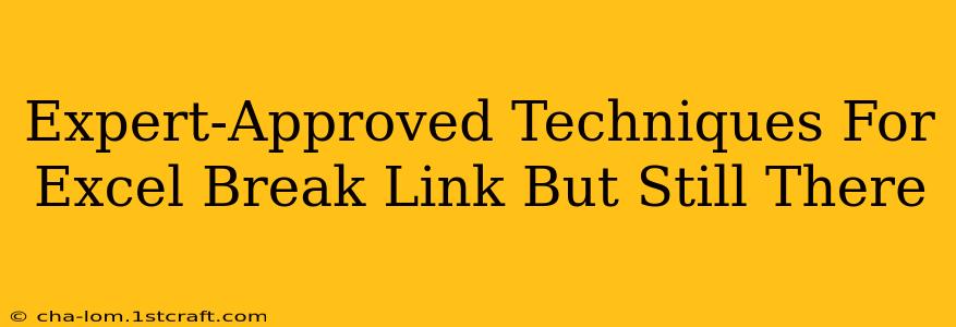 Expert-Approved Techniques For Excel Break Link But Still There