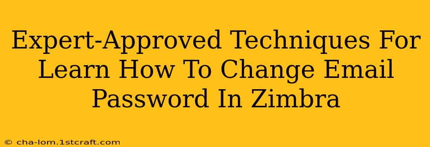 Expert-Approved Techniques For Learn How To Change Email Password In Zimbra