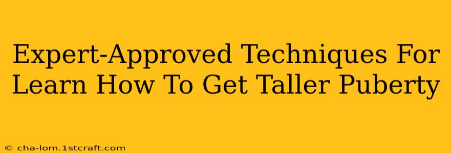 Expert-Approved Techniques For Learn How To Get Taller Puberty