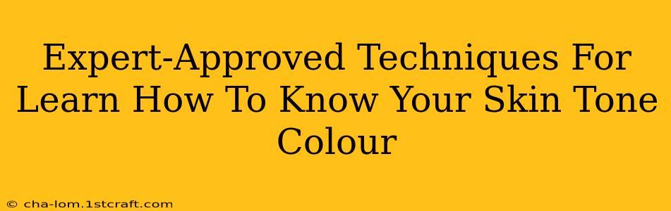 Expert-Approved Techniques For Learn How To Know Your Skin Tone Colour