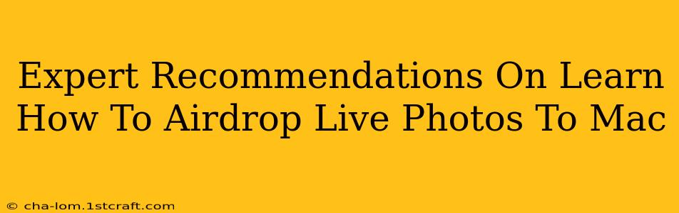 Expert Recommendations On Learn How To Airdrop Live Photos To Mac