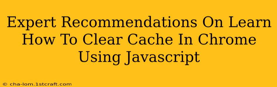 Expert Recommendations On Learn How To Clear Cache In Chrome Using Javascript