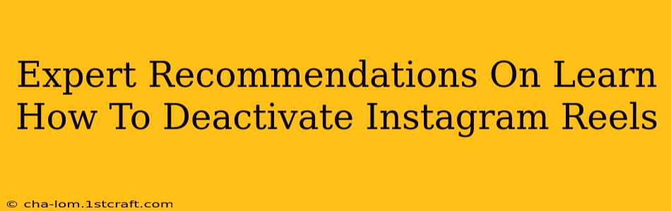 Expert Recommendations On Learn How To Deactivate Instagram Reels