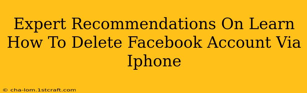 Expert Recommendations On Learn How To Delete Facebook Account Via Iphone