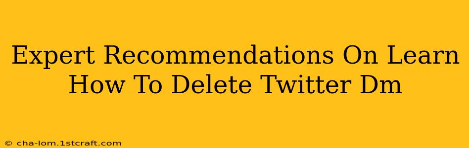 Expert Recommendations On Learn How To Delete Twitter Dm