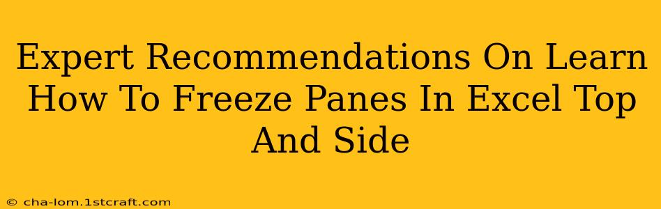 Expert Recommendations On Learn How To Freeze Panes In Excel Top And Side