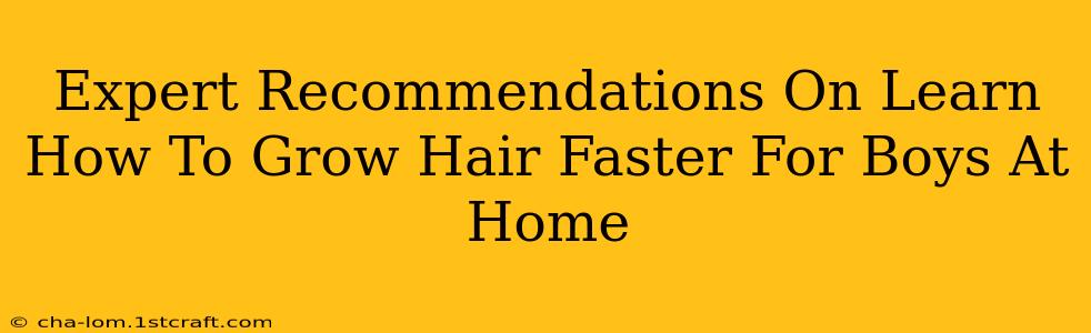 Expert Recommendations On Learn How To Grow Hair Faster For Boys At Home