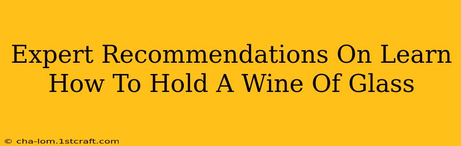 Expert Recommendations On Learn How To Hold A Wine Of Glass