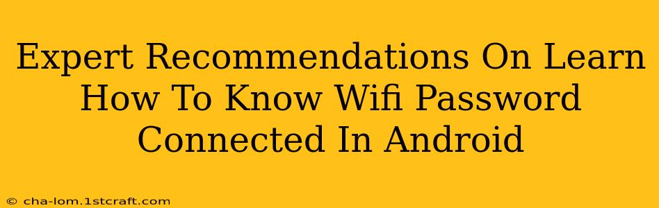 Expert Recommendations On Learn How To Know Wifi Password Connected In Android