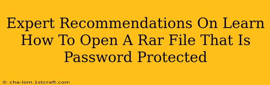 Expert Recommendations On Learn How To Open A Rar File That Is Password Protected