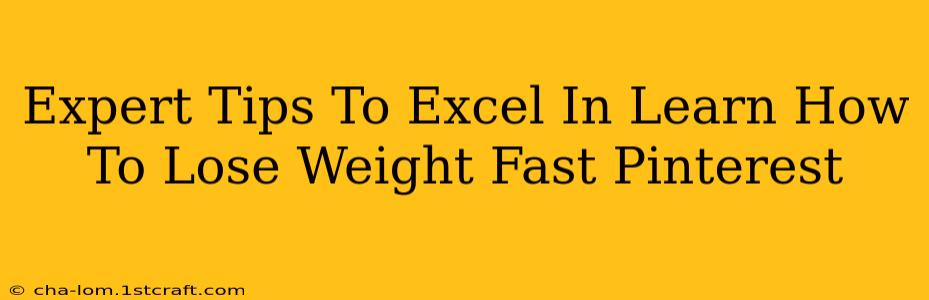 Expert Tips To Excel In Learn How To Lose Weight Fast Pinterest