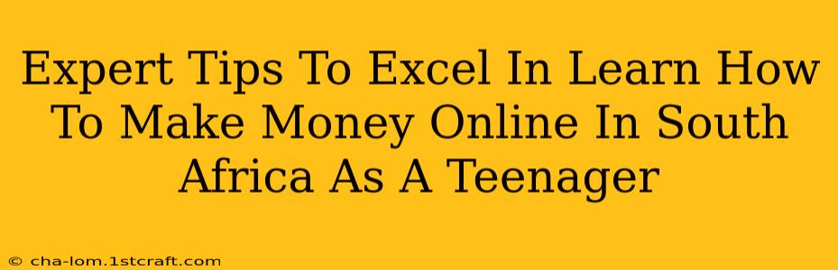 Expert Tips To Excel In Learn How To Make Money Online In South Africa As A Teenager