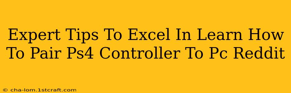 Expert Tips To Excel In Learn How To Pair Ps4 Controller To Pc Reddit