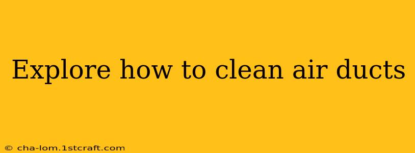 Explore how to clean air ducts