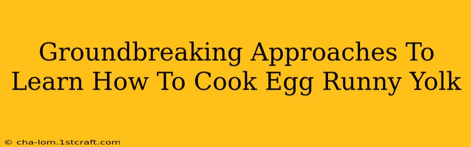 Groundbreaking Approaches To Learn How To Cook Egg Runny Yolk