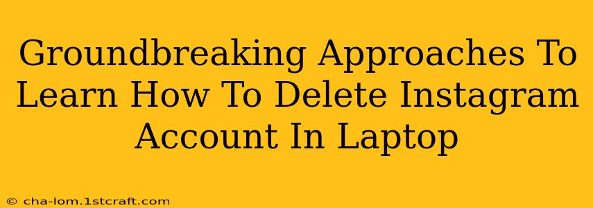 Groundbreaking Approaches To Learn How To Delete Instagram Account In Laptop