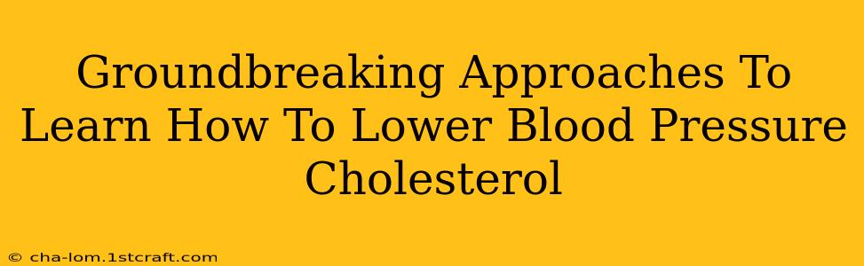 Groundbreaking Approaches To Learn How To Lower Blood Pressure Cholesterol