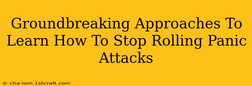 Groundbreaking Approaches To Learn How To Stop Rolling Panic Attacks