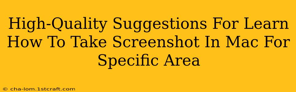 High-Quality Suggestions For Learn How To Take Screenshot In Mac For Specific Area