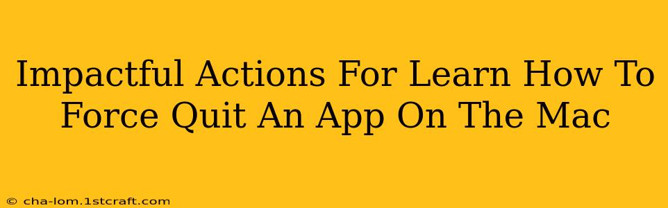 Impactful Actions For Learn How To Force Quit An App On The Mac