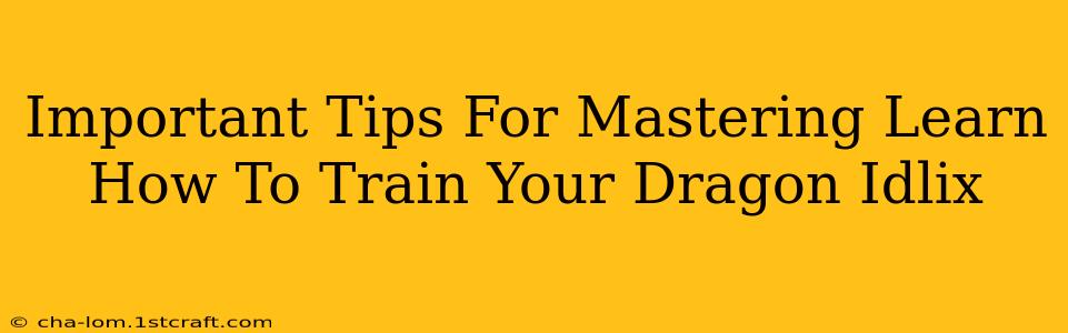 Important Tips For Mastering Learn How To Train Your Dragon Idlix