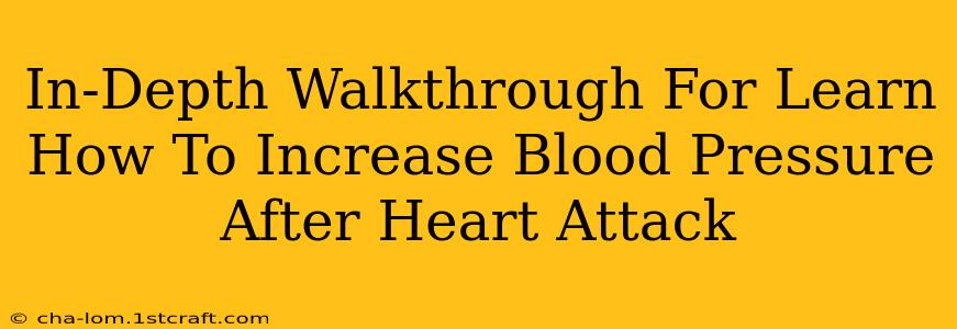 In-Depth Walkthrough For Learn How To Increase Blood Pressure After Heart Attack