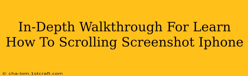 In-Depth Walkthrough For Learn How To Scrolling Screenshot Iphone