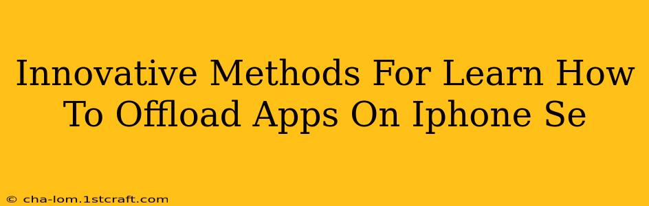 Innovative Methods For Learn How To Offload Apps On Iphone Se