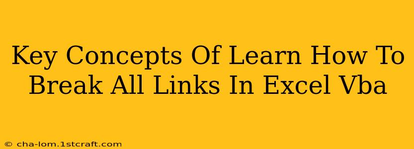 Key Concepts Of Learn How To Break All Links In Excel Vba