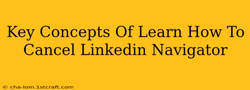 Key Concepts Of Learn How To Cancel Linkedin Navigator