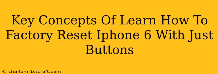 Key Concepts Of Learn How To Factory Reset Iphone 6 With Just Buttons