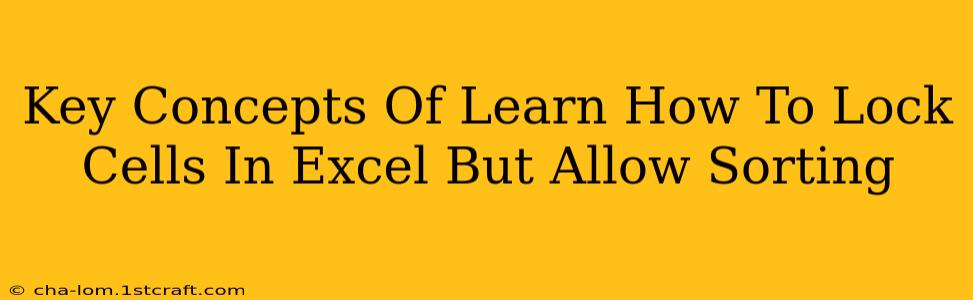 Key Concepts Of Learn How To Lock Cells In Excel But Allow Sorting