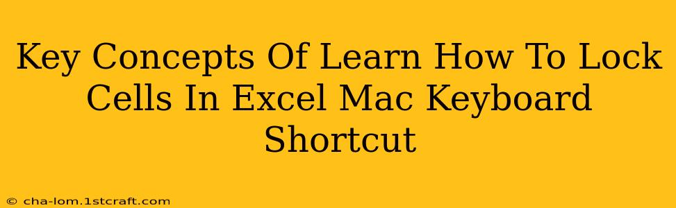 Key Concepts Of Learn How To Lock Cells In Excel Mac Keyboard Shortcut